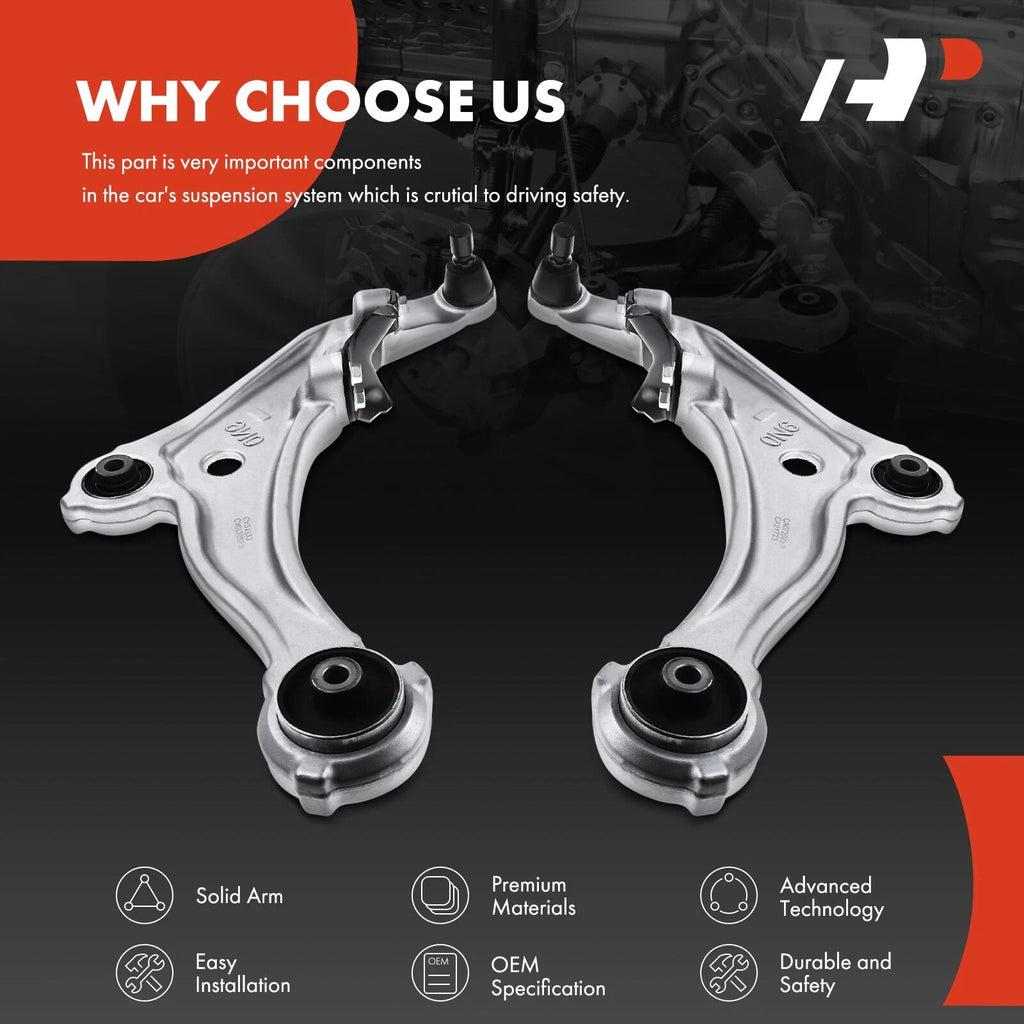 2X Front Lower Control Arm with Ball Joint for Nissan Maxima (2009-2014)