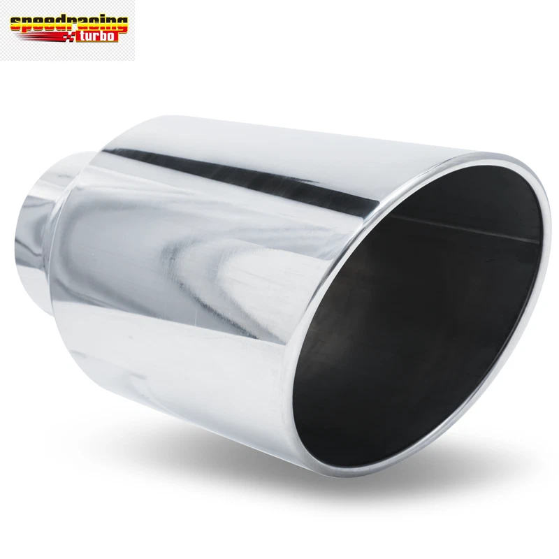 15" Slant Exhaust Pipe for Universal Applications (Chrome)