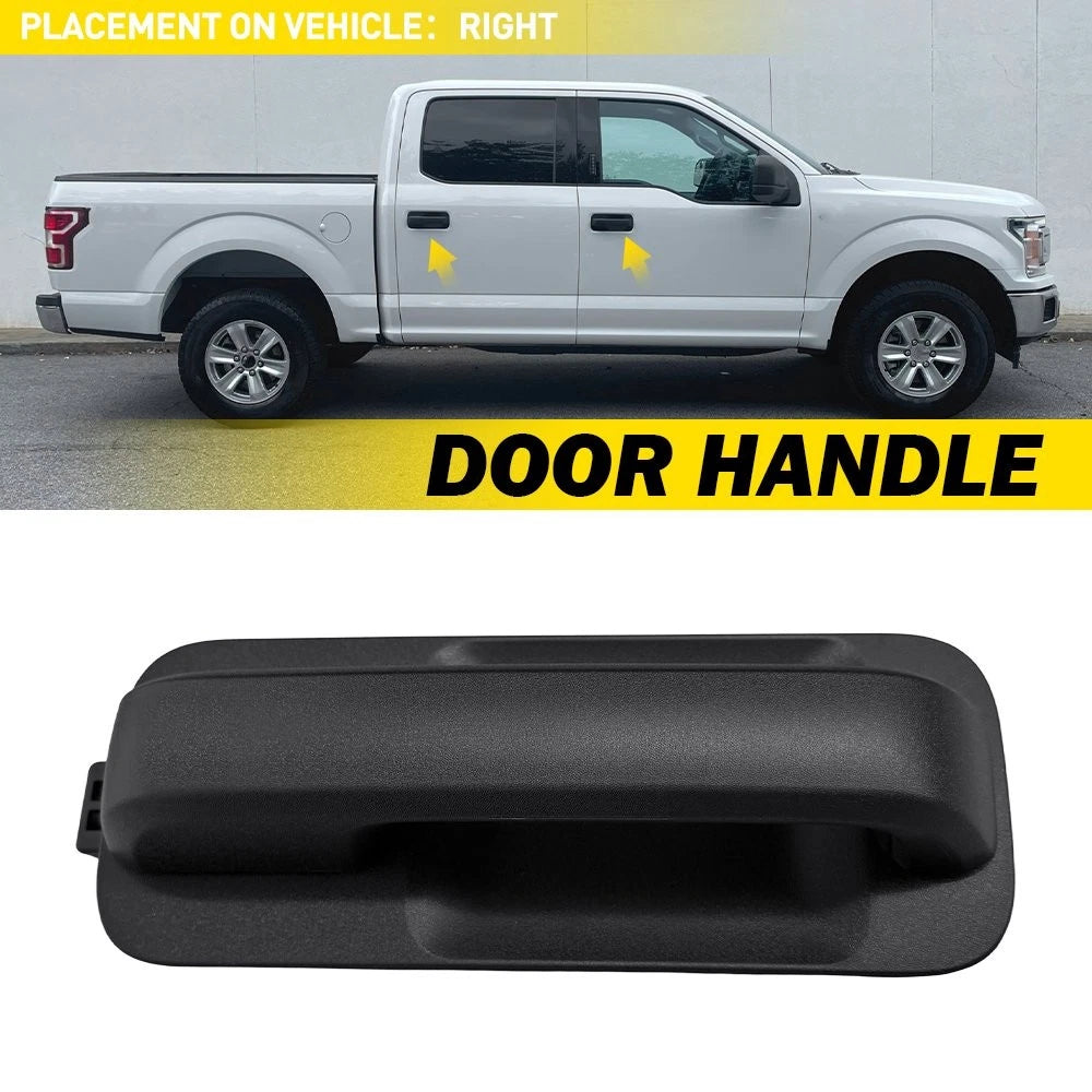 Right Front Exterior Door Handle for Ford F-150 (2015–2020) Smooth Black