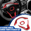 3pcs ABS Steering Wheel Cover Trim for Honda Accord (2018–2021) Red