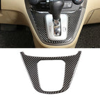 Set of 4 Black Carbon Fiber Interior Trim Kits for Honda CR-V