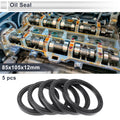 Set of 5 Oil Seal Rotary Shaft Seal Nitrile Rubber 85x105x12mm