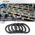 Set of 5 Oil Seal Rotary Shaft Seal Nitrile Rubber 85x105x12mm