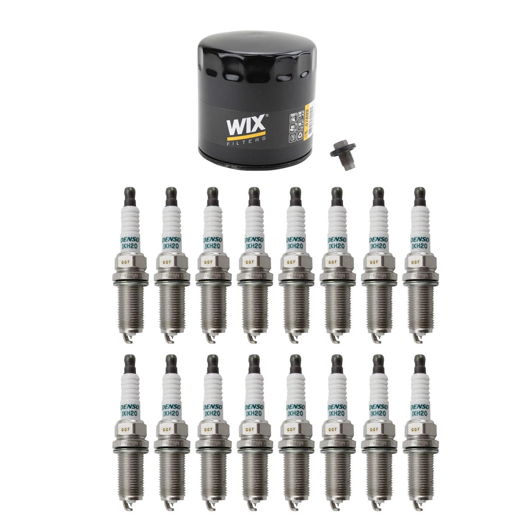 Wix Engine Oil Filter & Denso 16 Iridium Spark Plugs for Charger (2015–2023)