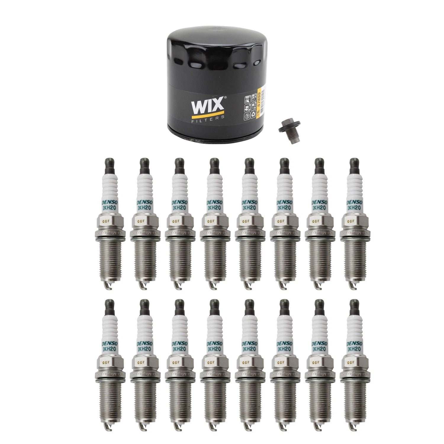 Wix Engine Oil Filter & Denso 16 Iridium Spark Plugs for Charger (2015–2023)