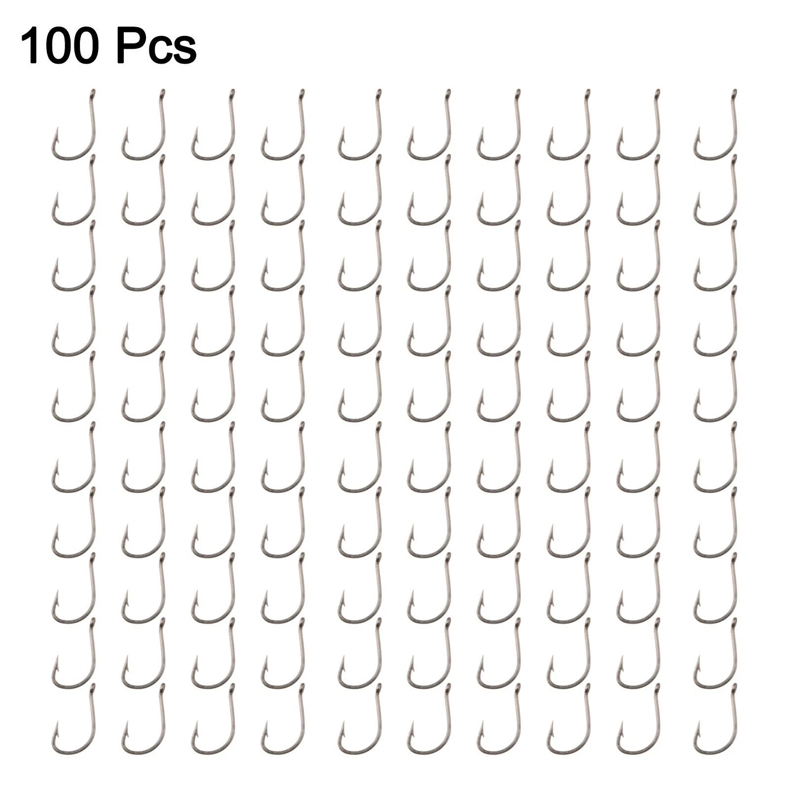 100 Pcs Tubes with Izu Hook Box with Barb for Fishing