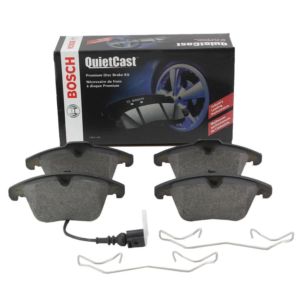 Set of 4 Front Brake Pads & Sensor for VW Passat Audi Q3 (2011–2020)