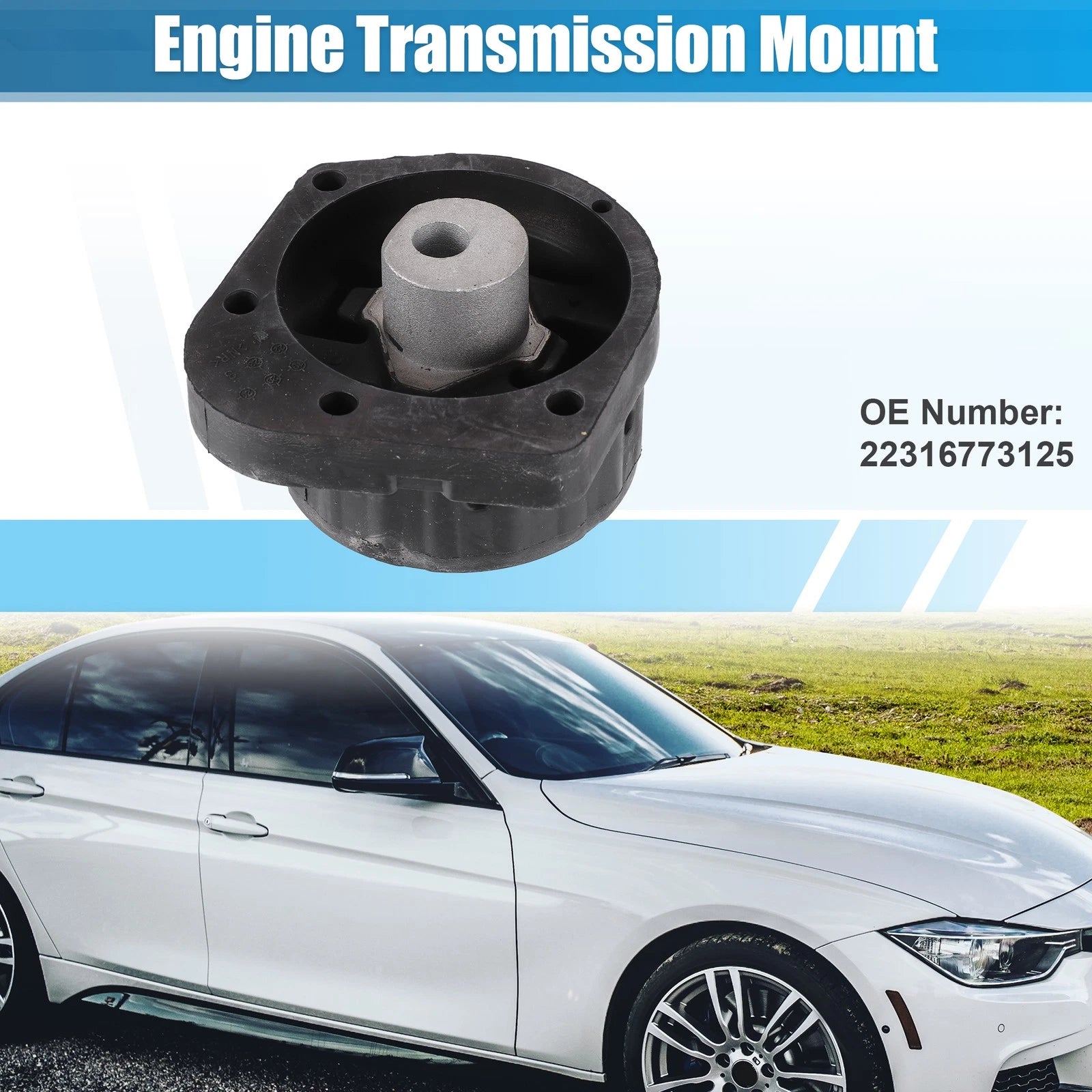 Rear Engine Transmission Mount for BMW 325Ci 2.5L L6 (2001–2005) No.22316773125