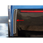 Polished Stainless Rear Vent Grilles Laser Mesh for 2014–2019 Chevy Corvette