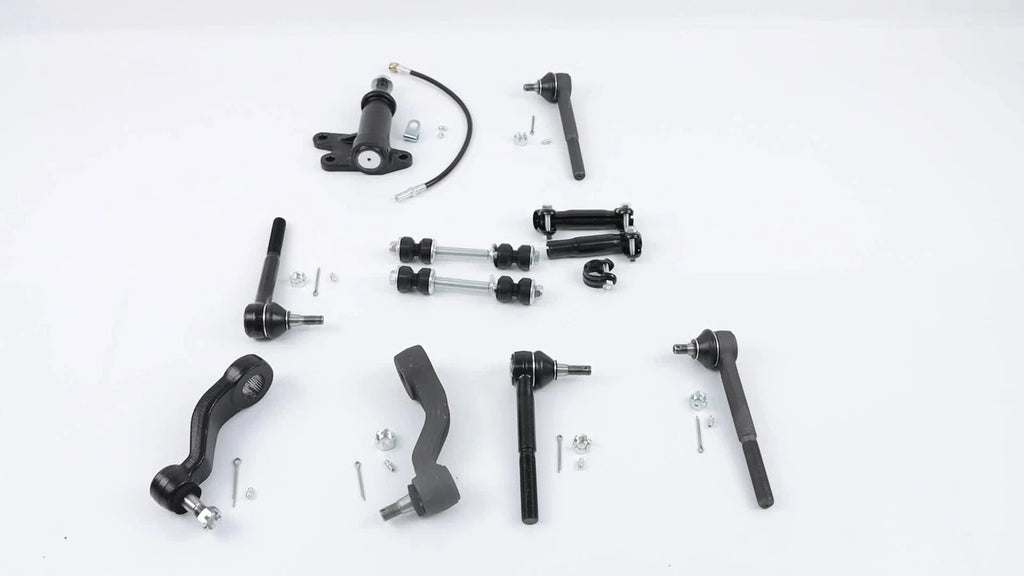 Set of 11 Front Tie Rods, Pitman, Idler Arm, Sway Bar for Chevrolet Tahoe (1995–2000)