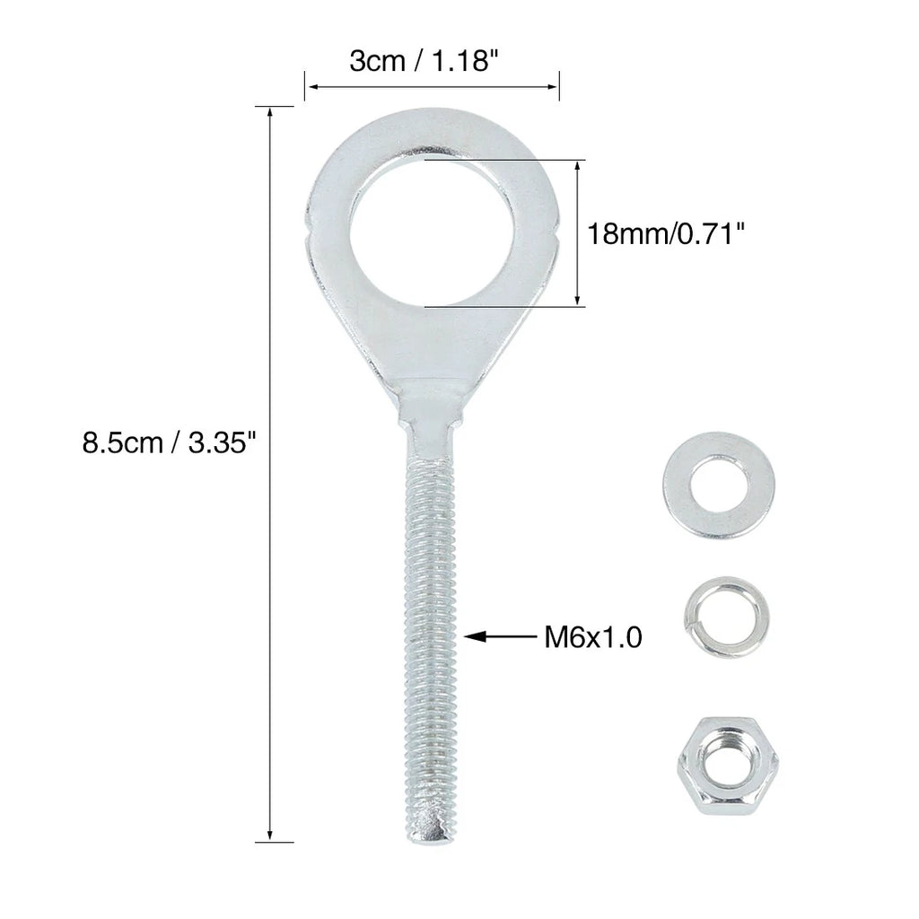 3 Pairs 18mm Chain Axle Adjuster Tensioner Pullers for Honda CG125 