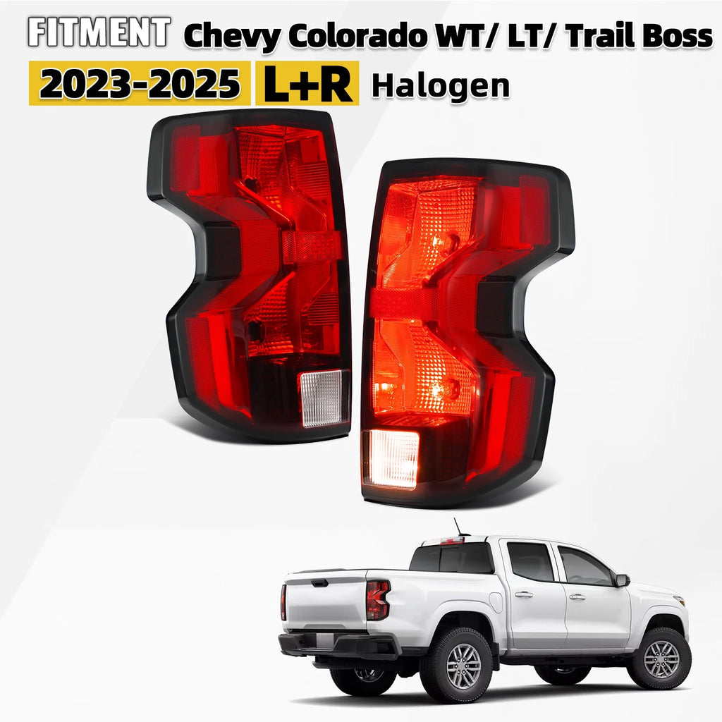 Halogen Tail Light Pair for Chevy Colorado WT/LT/Trail Boss (2023–2026)