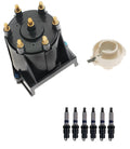 Distributor Rotor Cap & Spark Plugs Kit for Chevy GMC Pontiac 4.3L V6 (1996–2002)