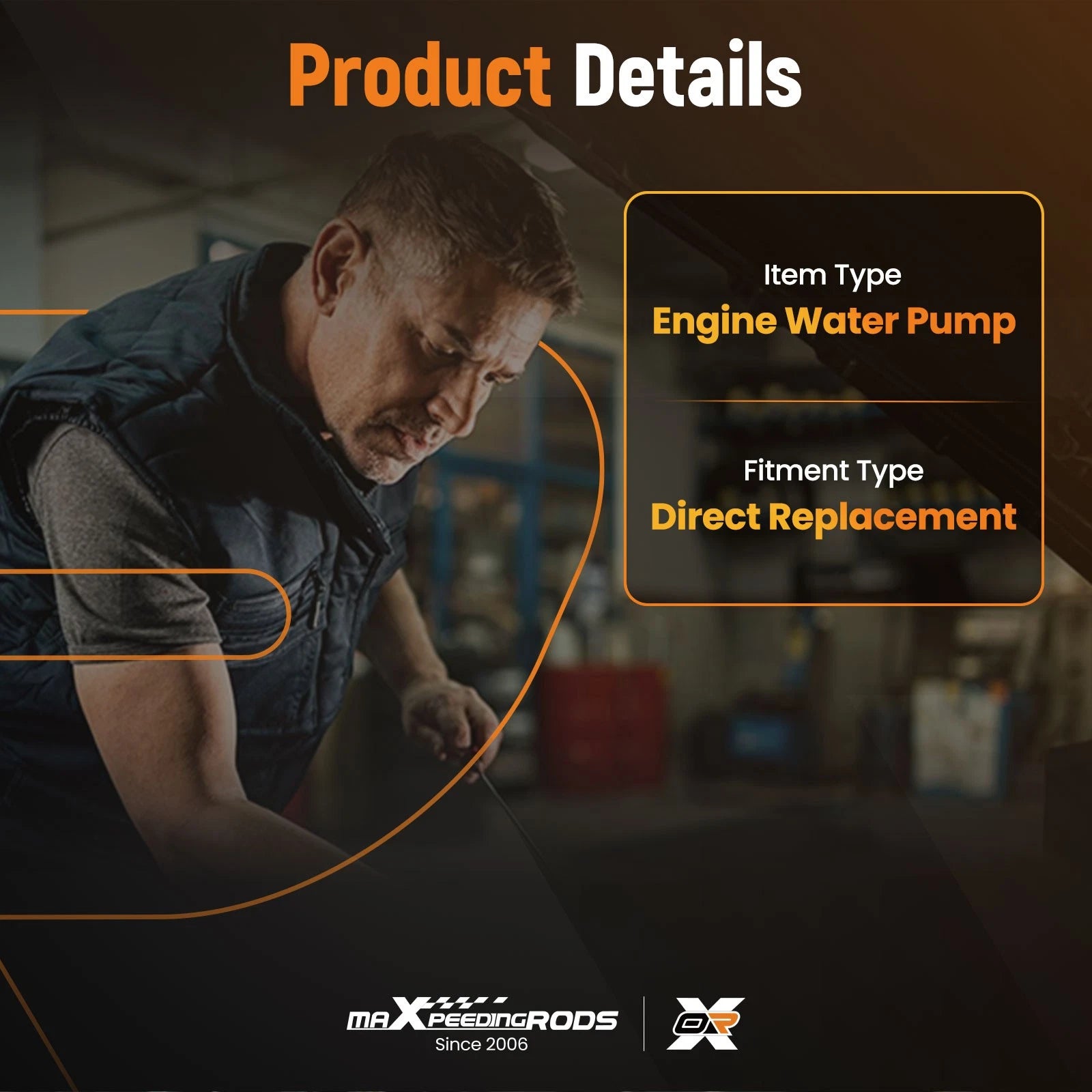 Engine Water Pump for Chevrolet Camaro SS V8 6.2L (2010–2015)
