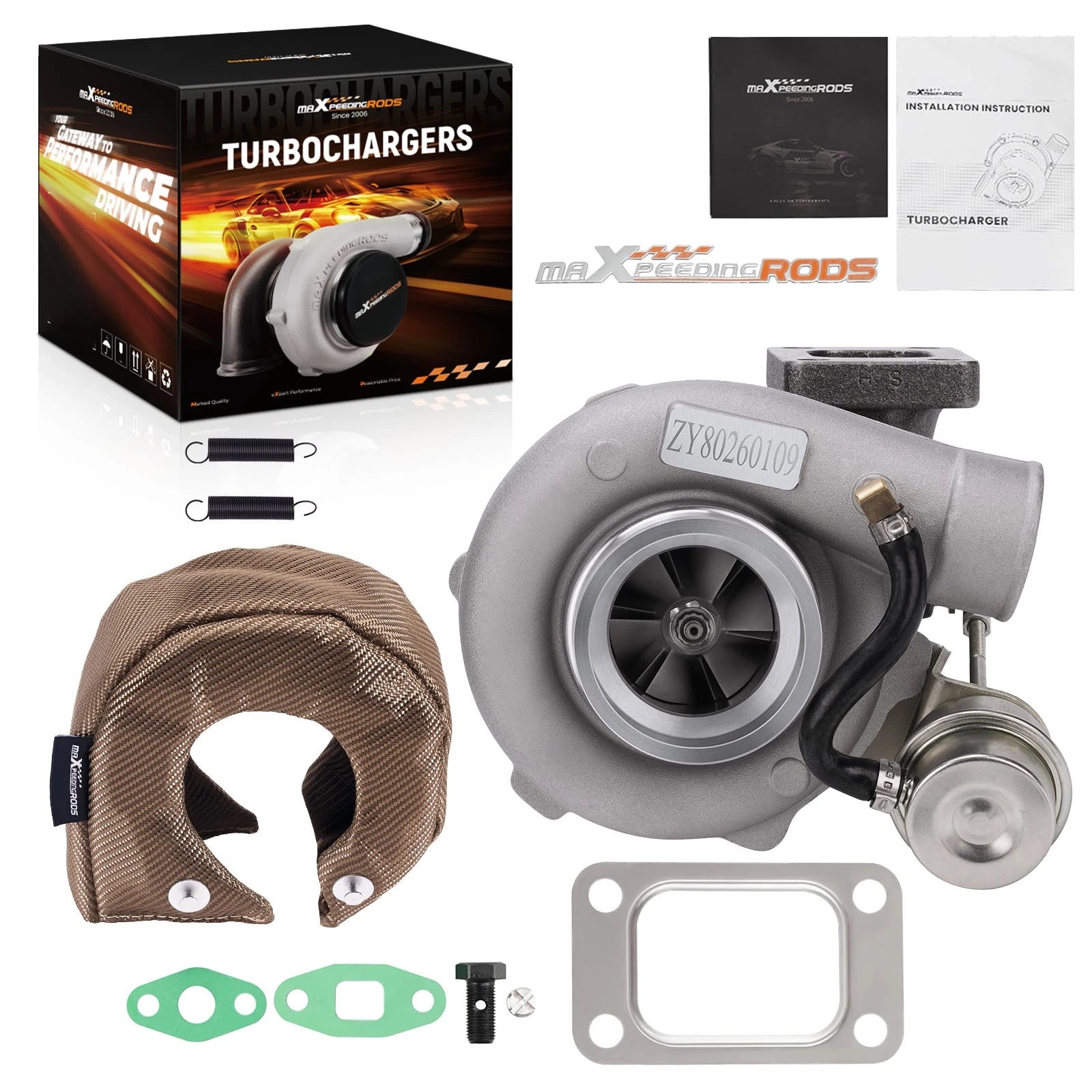 Turbo for Nissan Skyline R32 R33 R34 RB25 RB20 (1989–2002) + Titanium Heat Shield