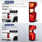 Passenger Right Tail Light W/Bulb for Chevy Silverado 1500 (2019–2026)