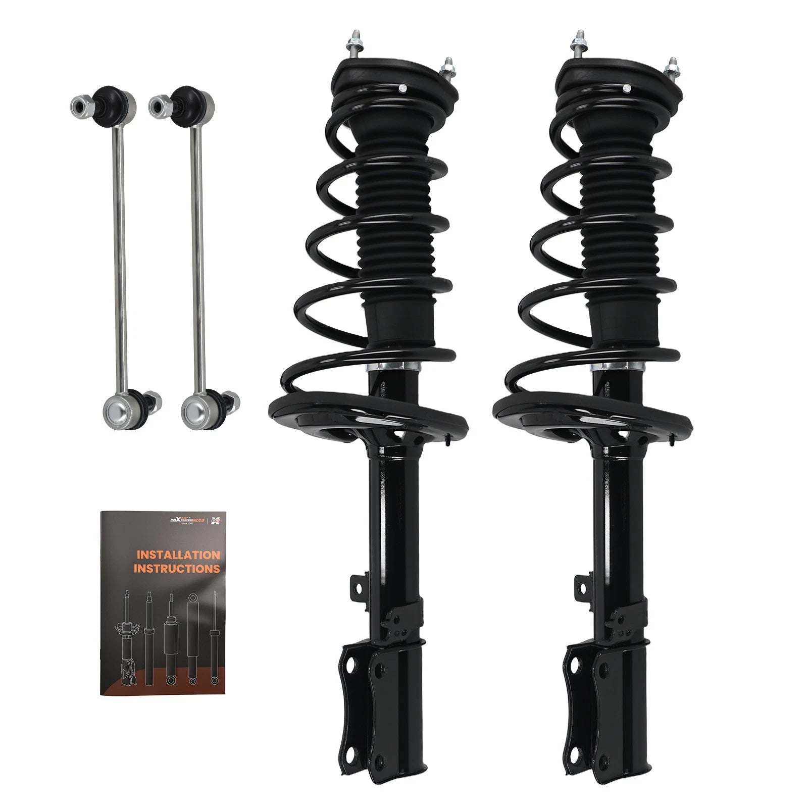 Rear Struts with Spring Sway Bar End Link for Toyota Camry Solara ES330 (2004–2006)