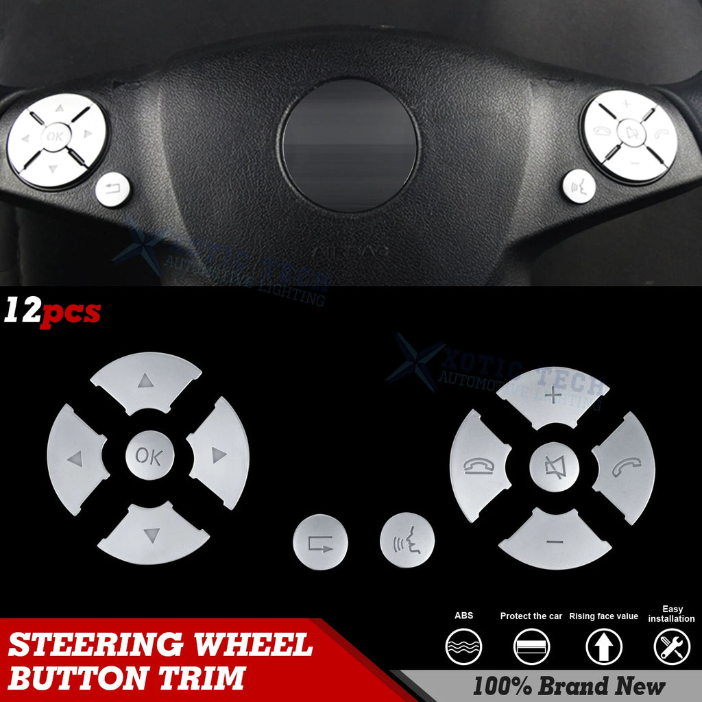 Steering Side Button Cover Trims for Mercedes-Benz C E S-Class (W204–W212)