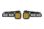 Diode Dynamics Yellow Pro Fog Pocket Kit for 2021–2025 Ford Bronco