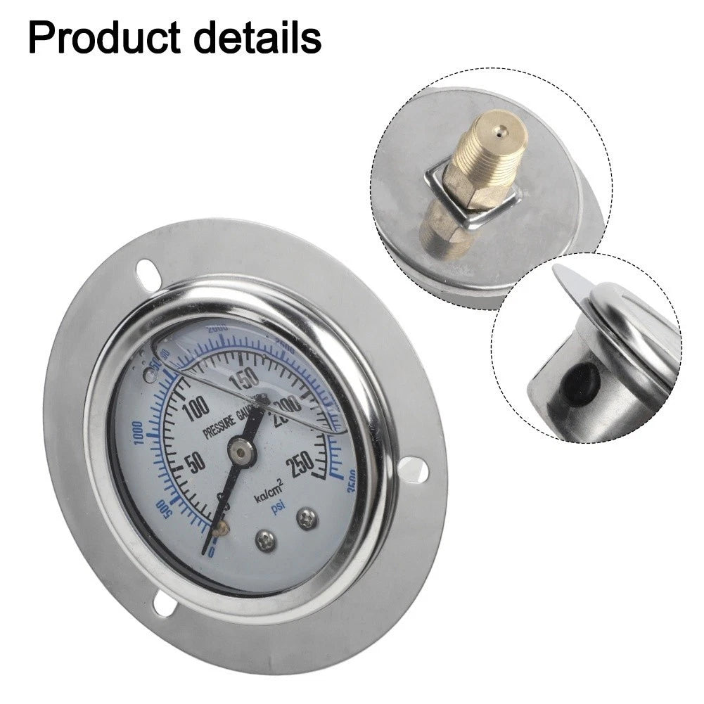 14PT Axial Oil Pressure Gauge for Universal Applications (1/4PT Connector)