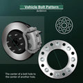 2X 2" Wheel Adapters 8x180 to 8x170 14x1.5 for Chevrolet Silverado 2500 3500 (2001–2023)