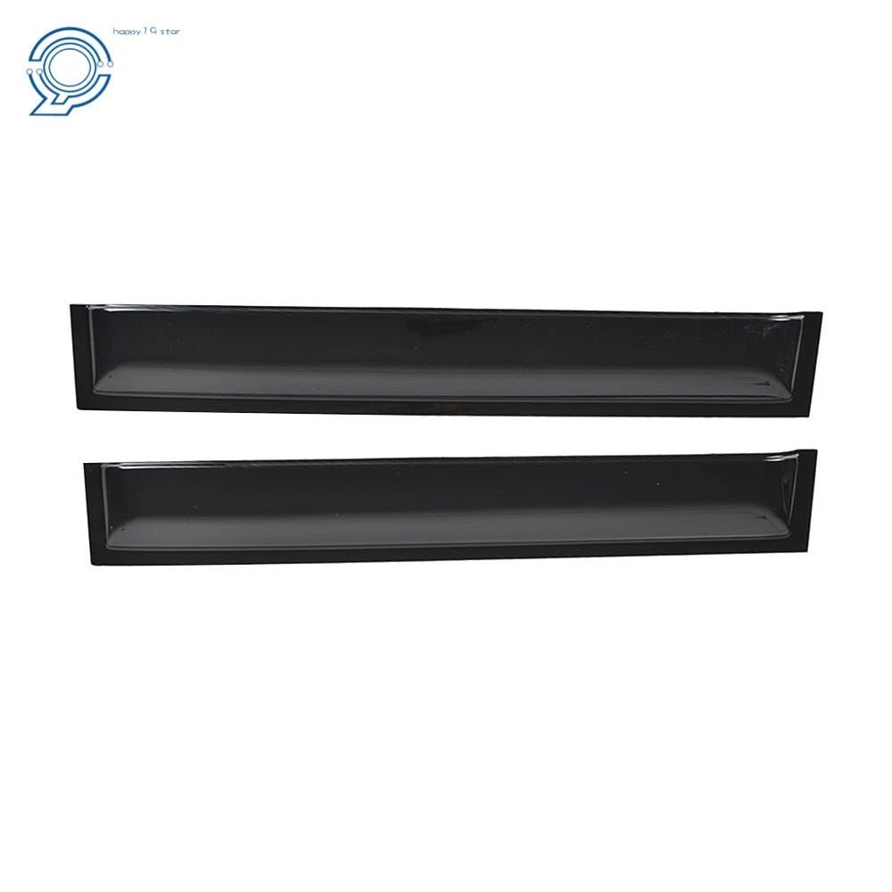 Set of 4 Black Window Visors for Nissan Frontier (2005–2020) Rain Guard