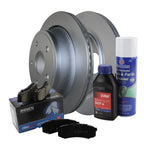 Rear Brake Kit 352mm Disc Rotors & Akebono ProACT Pads for Dodge Ram 1500 (2009–2018)