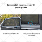 2X Rear Window Magnetic Mesh Sunshades for Kia Sportage (2021–2024)