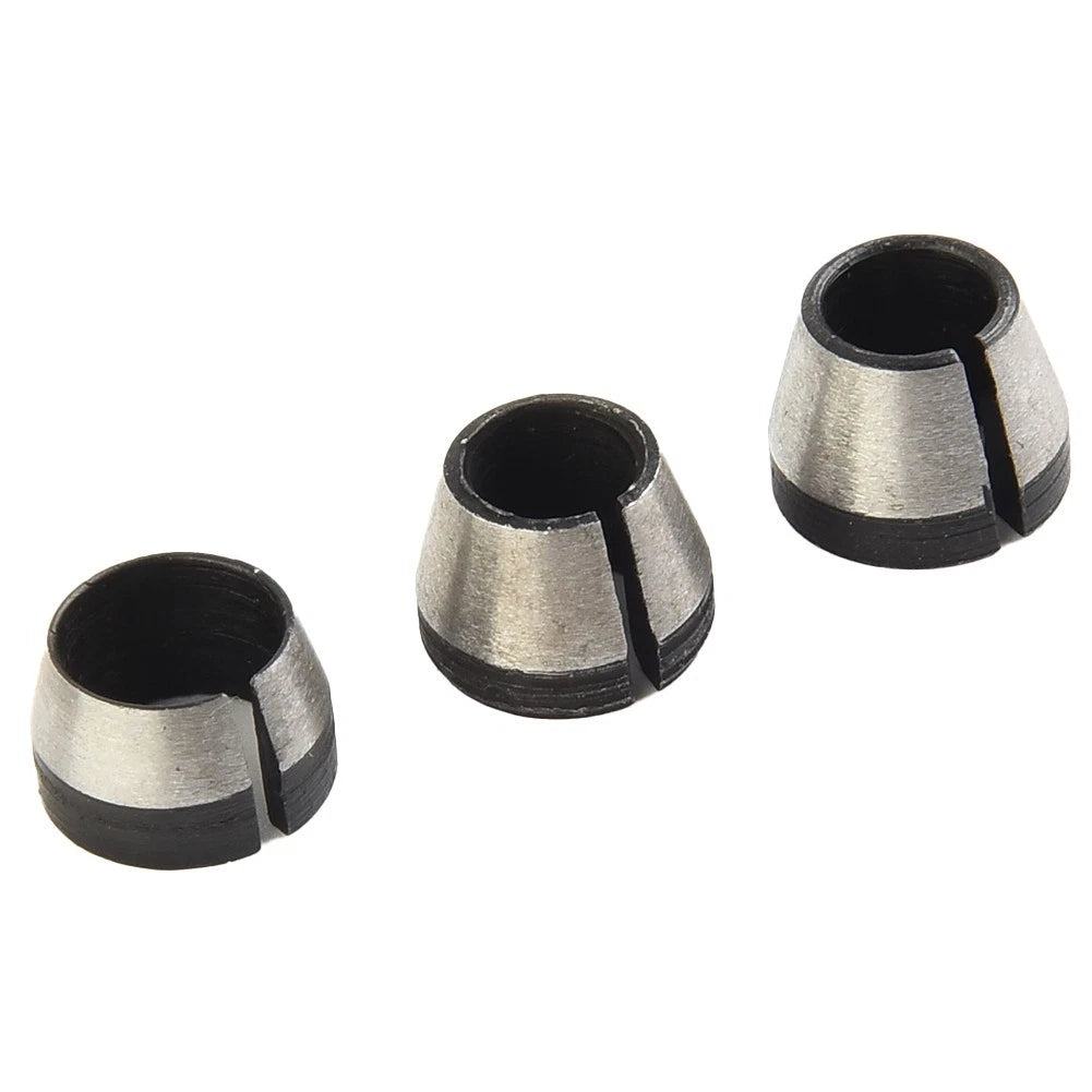 Collet Chuck Set of 3 for Electric Router (6mm, 6.35mm, 8mm)