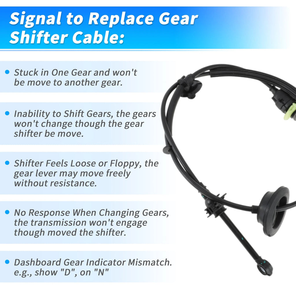 Auto Trans Gear Shifter Cable for Chevrolet Traverse, GMC Acadia (2009–2017)
