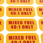 Mixed Fuel 40:1 Sticker for
