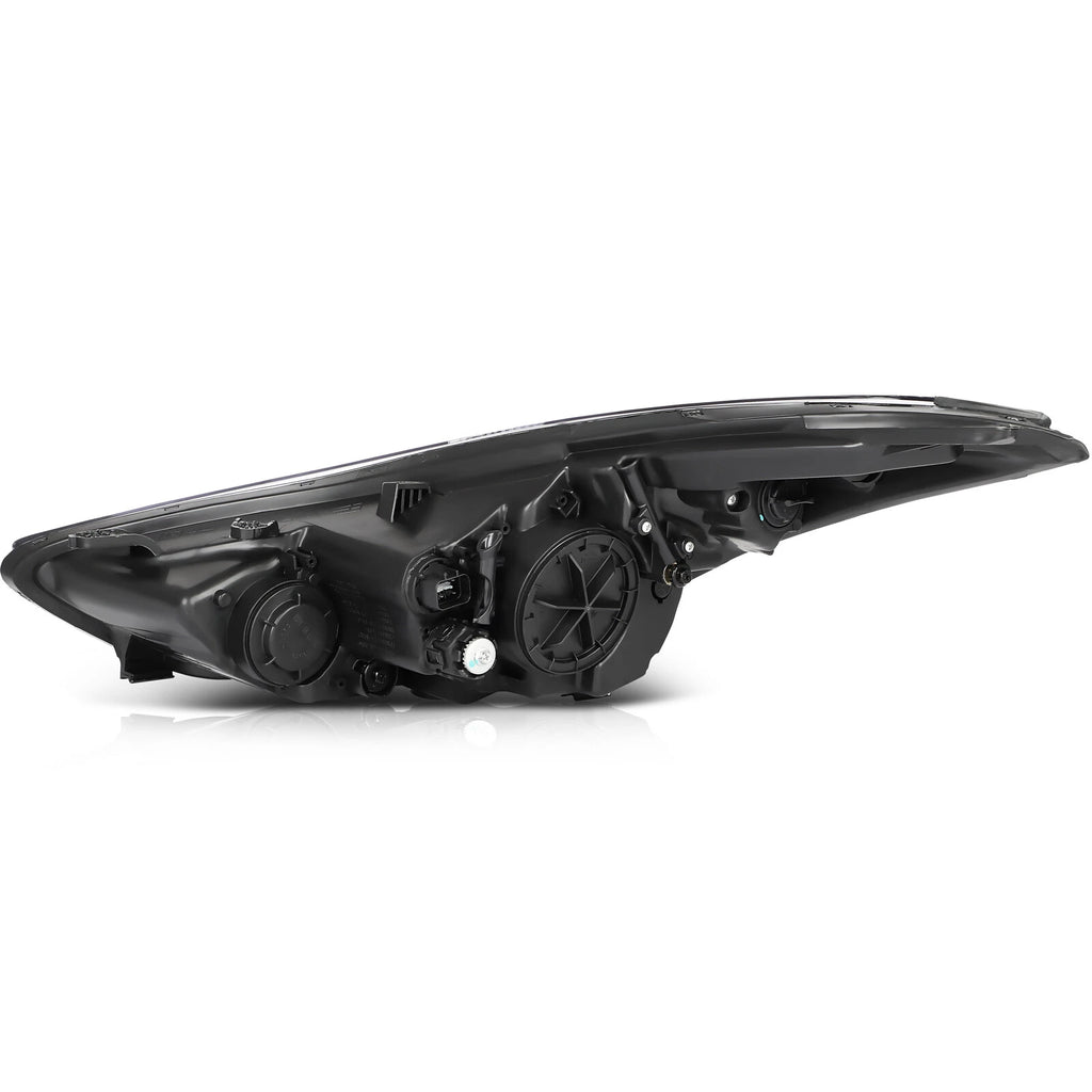 Headlight Assembly Set of 2 for Hyundai Elantra (2014–2016) Black Housing