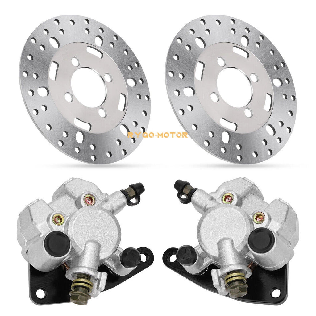 Front Brake Calipers & Rotors for Yamaha Big Bear 350 400 (1985–2006)