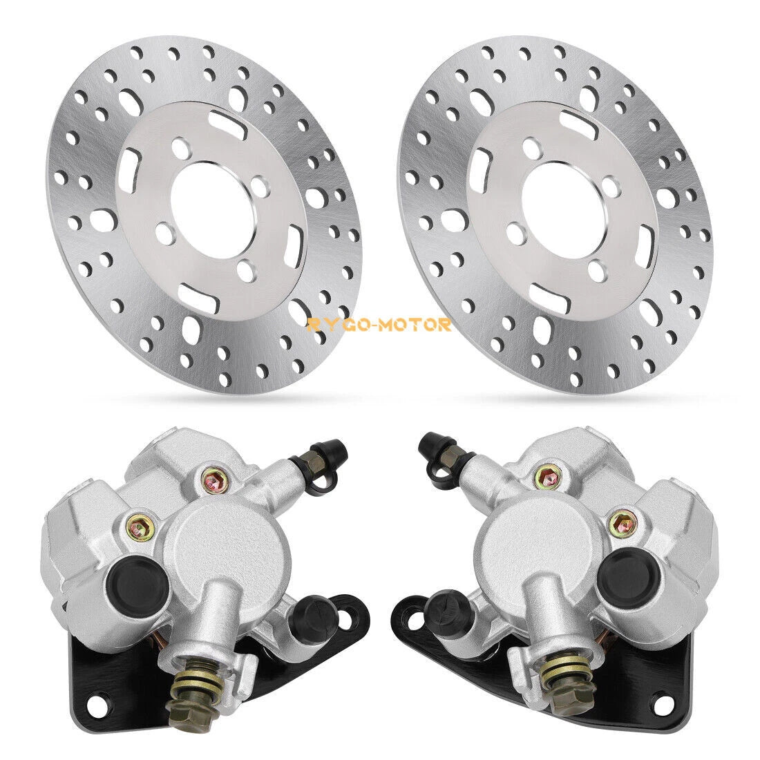 Front Brake Calipers & Rotors for Yamaha Big Bear 350 400 (1985–2006)