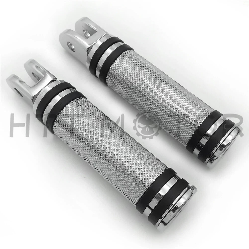 Diamond Chrome Footpegs for Harley FXBB FXBR FXBRS FXLR (2018–2023)