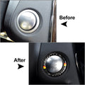 Carbon Fiber Engine Start Stop Button Ring Cover for Mercedes-Benz A B C GLC GLA (2013–2023)