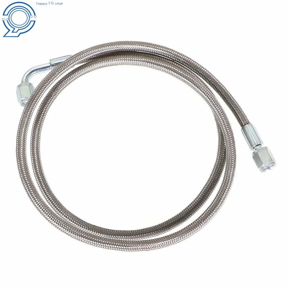 4AN 90 Degree Hose End for Turbo Oil Feed Line (48")