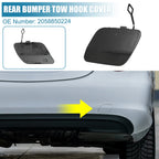 Rear Bumper Tow Hook Cover 2058850224 for Mercedes-Benz C300 C400 (2015) Black
