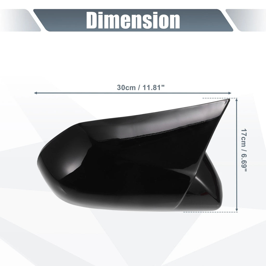 1 Pair Rearview Mirror Cover Overlay Gloss Black for Toyota Camry (2018–2020)