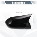 1 Pair Rearview Mirror Cover Overlay Gloss Black for Toyota Camry (2018–2020)
