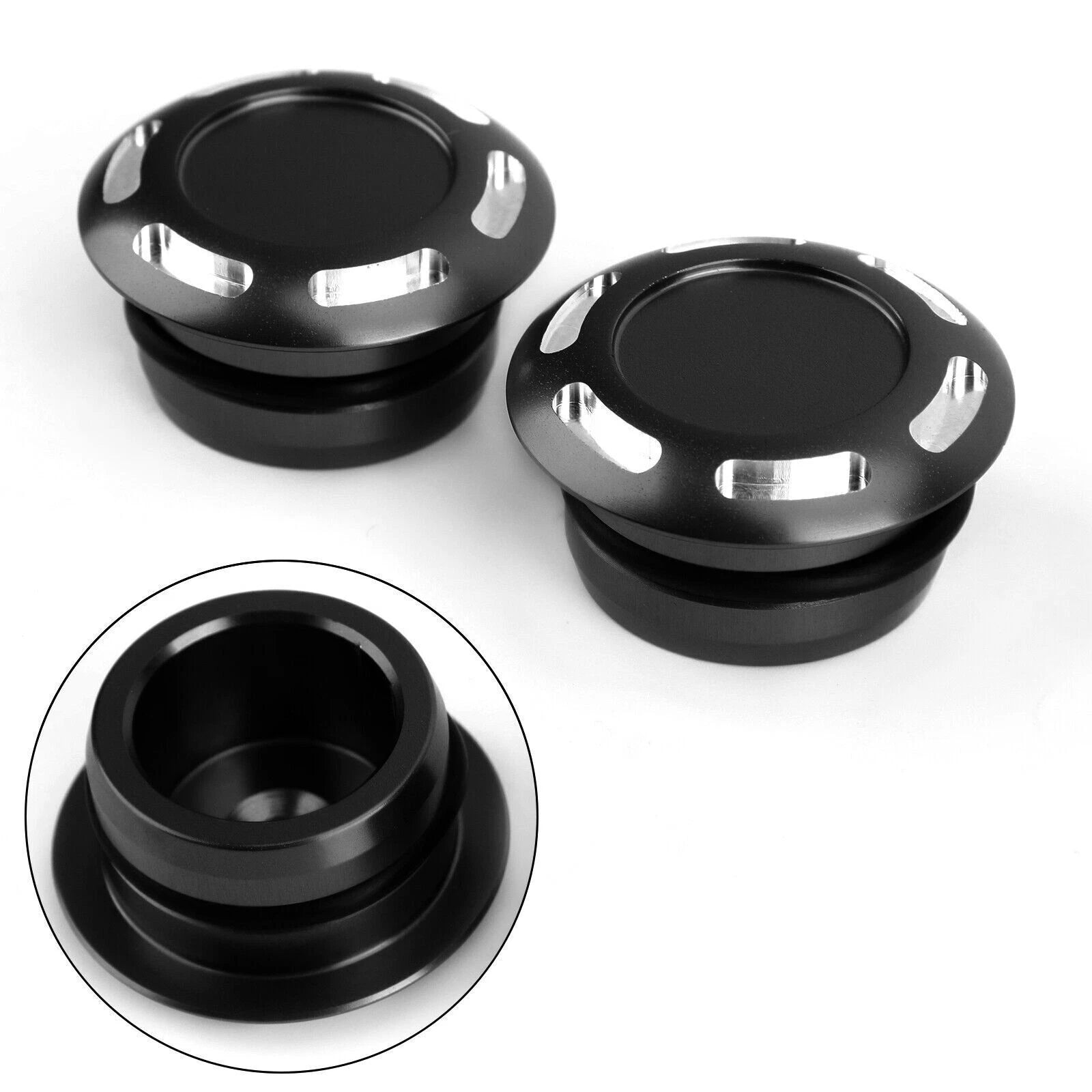 Pair CNC Aluminum Frame Plug Cap for Yamaha Tenere 700 T7 T700 (2019–2020)