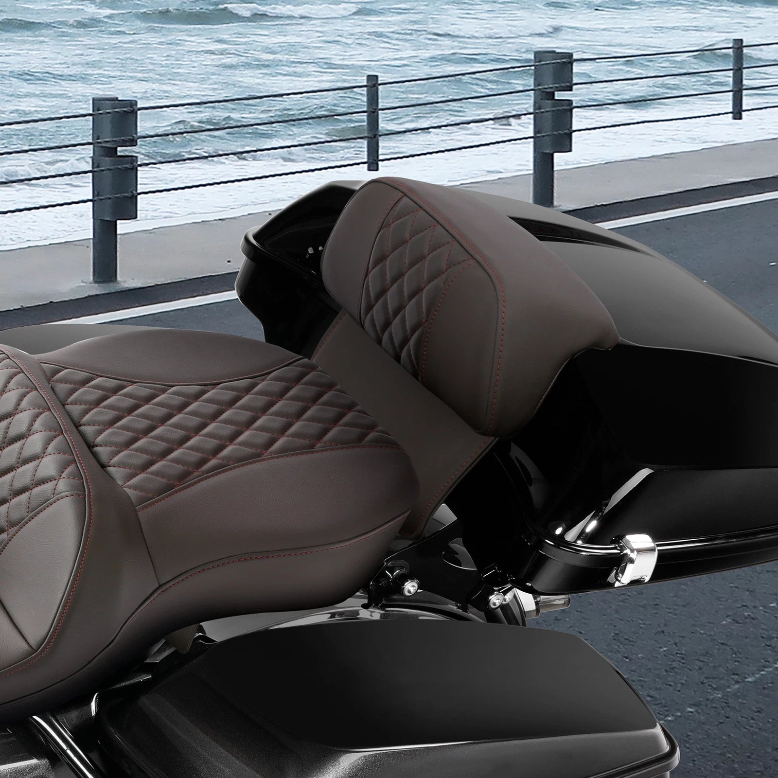 Chopped Trunk Backrest for Harley Touring Road Glide (2014–2025)