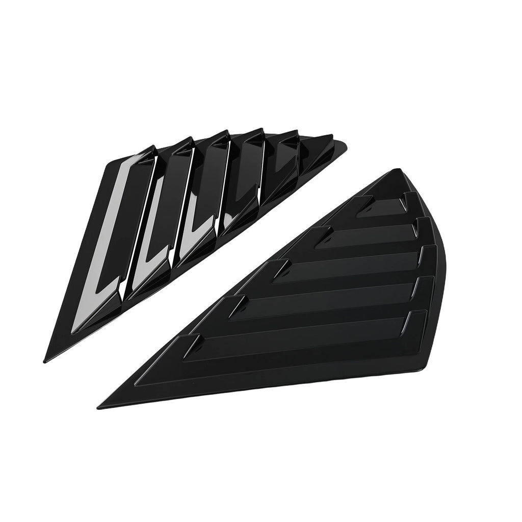 ABS Black Side Window Louvers for Ford Fusion Mondeo (2013–2020)
