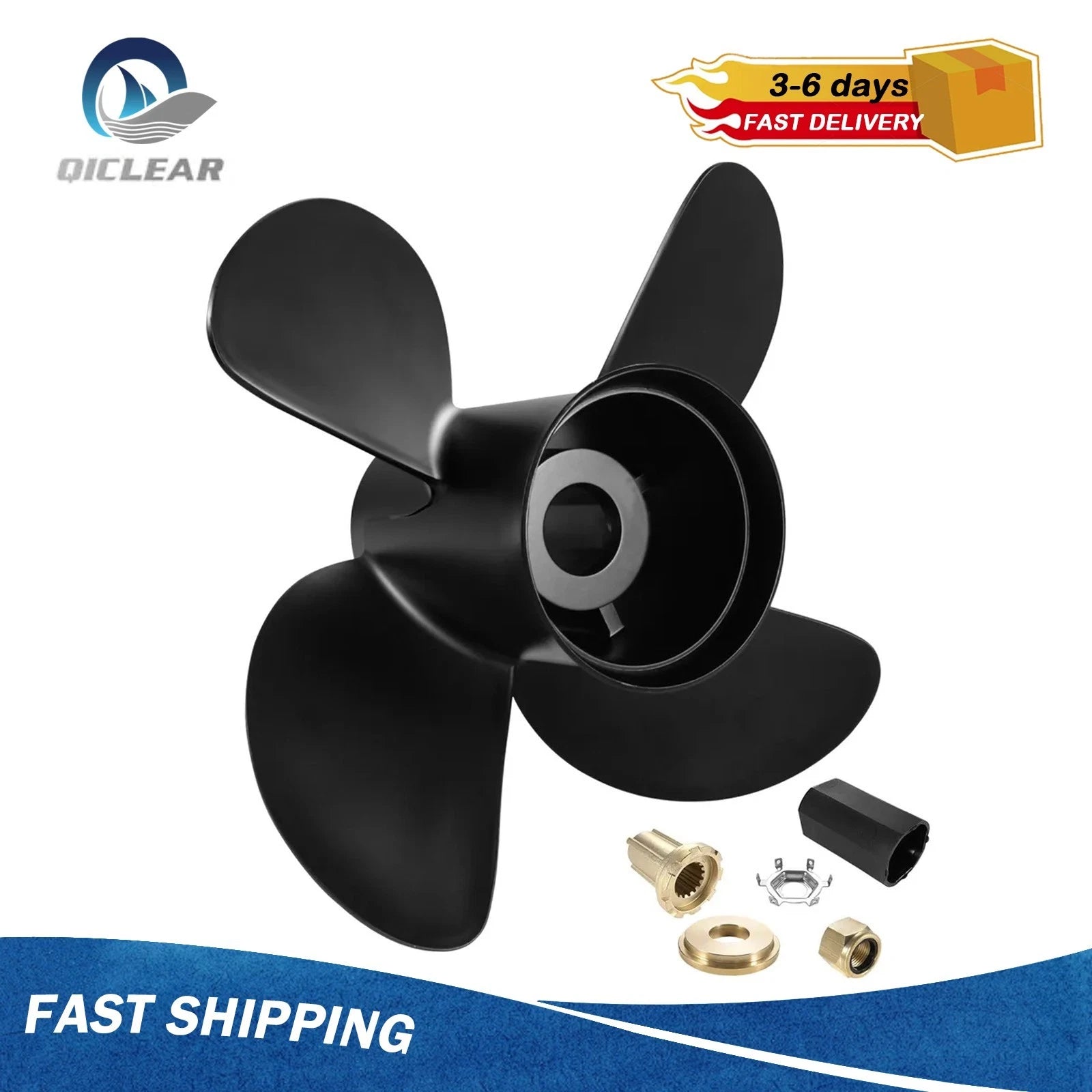 14 x 21 Boat Propeller for Mercury Outboard 90-300HP (15 Spline, RH)