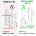 2X Lower Refrigerator Side Door Shelf for Frigidaire (240323001)