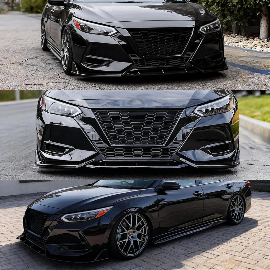 Skyline Style Front Bumper Lip Splitter for Nissan Sentra SV (2020–2023)