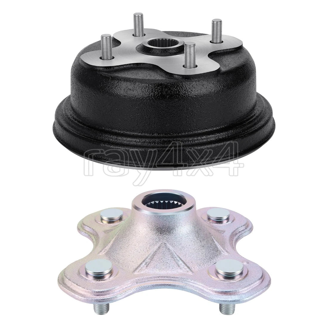 Rear Wheel Hub & Brake Drum for Yamaha Kodiak 400 YFM400FW (1993–1999)