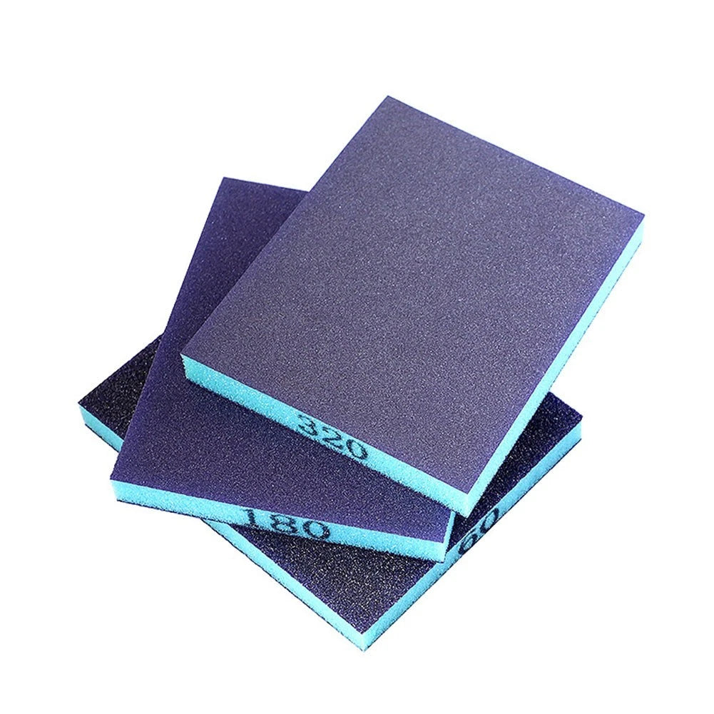 Set of 6 Sponge Sanding Pads Wet & Dry Abrasive Blocks for Craft and Polishing