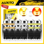 2X LED Amber Red Turn Signal Tail Light Bulbs for Car