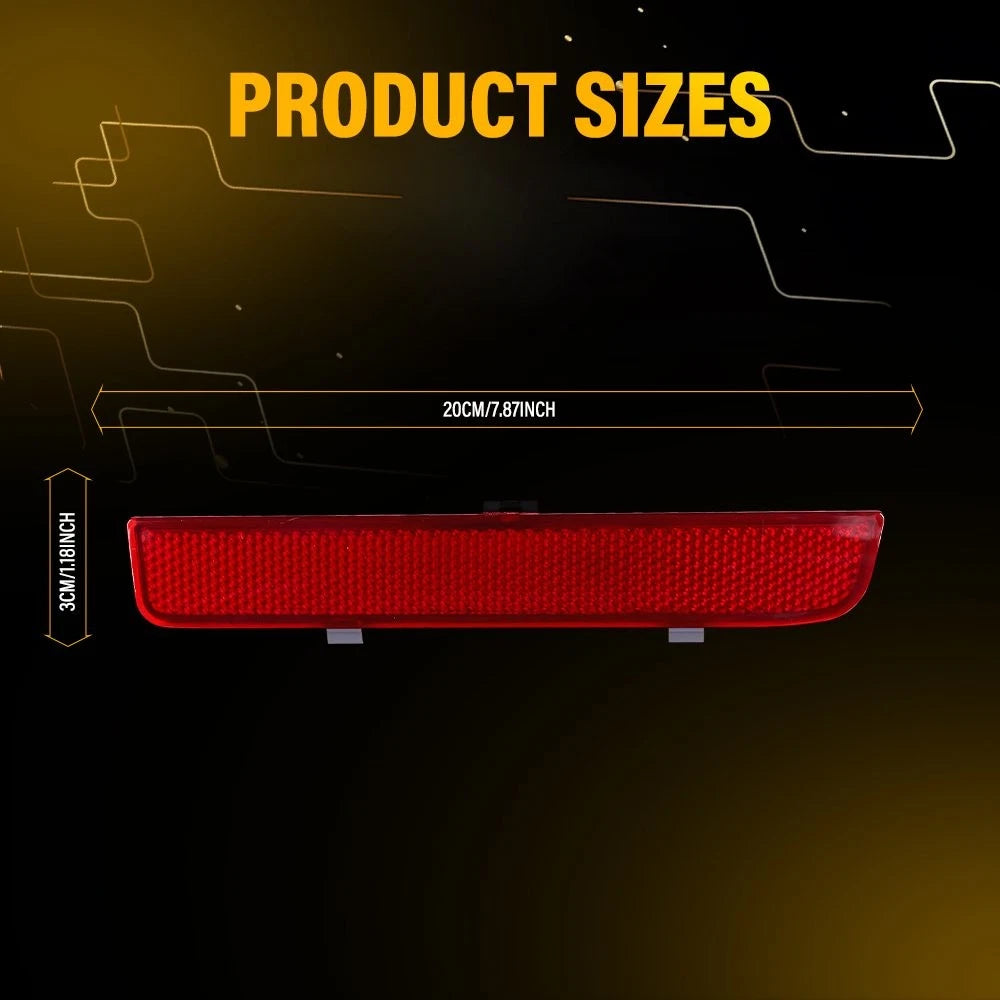 2X Rear Bumper Reflector Lamp Assembly for Land Rover Range Rover